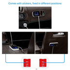 Vexrix 8-Port USB Car Charger Hub PD QC3.0 with LED for iPhone 15/14