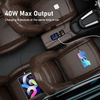 Vexrix 8-Port USB Car Charger Hub PD QC3.0 with LED for iPhone 15/14