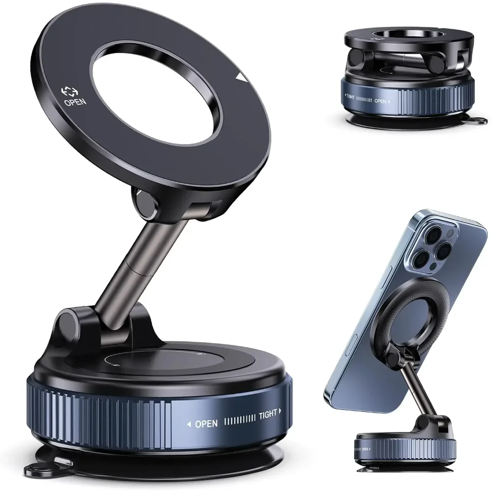 MagniFlex Magnetic Suction Foldable Phone Holder for Car